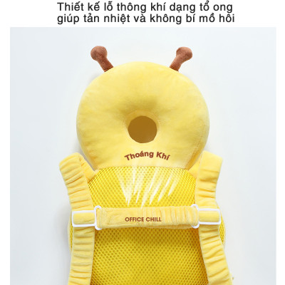 Gối Bảo Vệ Toàn Diện Đầu, Cổ, Cột Sống Cho Bé Tập Đi OFFICE CHILL Lá Chắn Đầu Tiên Bảo Vệ Trí Não Của Bé