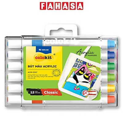 Hộp 12 Bút Màu Acrylic - Colokit ACM-C017