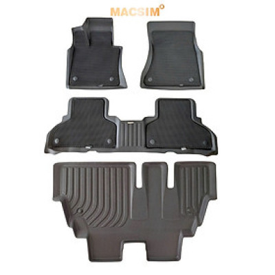 Thảm ô tô(sd1)2 lớp dạng lưới lục giác màu đen Vinfast Lux SA- bề mặt cao su siêu sạch