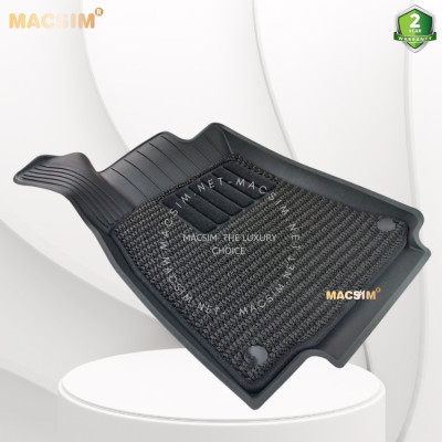 Thảm lót sàn ô tô 2 lớp cao cấp dành cho xe Mercedes Benz GLB 2020+ nhãn hiệu Macsim 3w