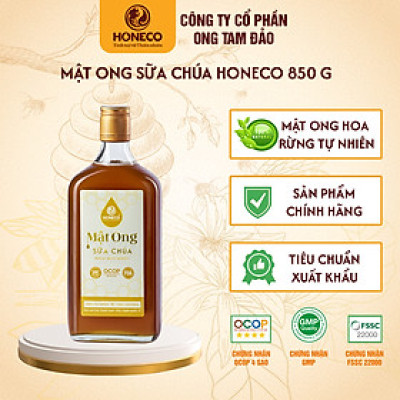 Mật ong sữa chúa Honeco 860g - Mật ong rừng kết hợp sữa ong chúa tươi