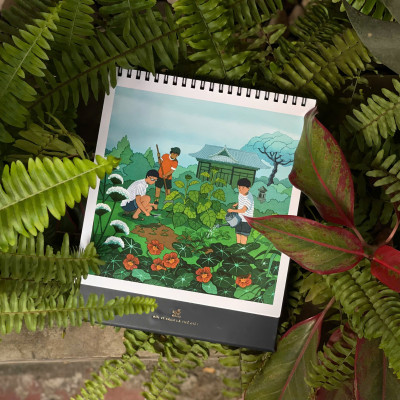 Lịch để bàn Nhã Nam Ất Tỵ 2025 - Khu vườn văn chương (Nhã Nam 2025)