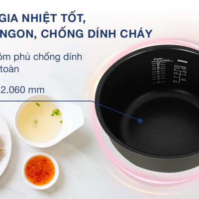 HÀNG CHÍNH HÃNG: Nồi cơm điện Tiger dung tích 1.8l JAX - S18W MADE IN JAPAN 