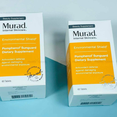 Viên uống chống nắng nội sinh Murad Hộp 60v, chiết xuất từ quả lựu, giúp bảo vệ da khỏi tác động của tia tử ngoại, làm sáng, mịn da, mang lại làn da tươi trẻ, khỏe mẫu mới