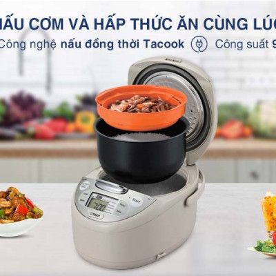 HÀNG CHÍNH HÃNG: Nồi cơm điện Tiger dung tích 1.8l JAX - S18W MADE IN JAPAN 