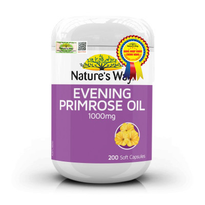 Evening primrose oil 1000mg hỗ trợ da và nội tiết