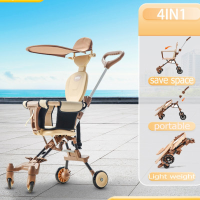 Xe đẩy cho bé, Xe đẩy gấp gọn em bé đi du lịch siêu gọn nhẹ (Tặng Kèm Đệm Ghế, Có Thể Đảo Chiều)