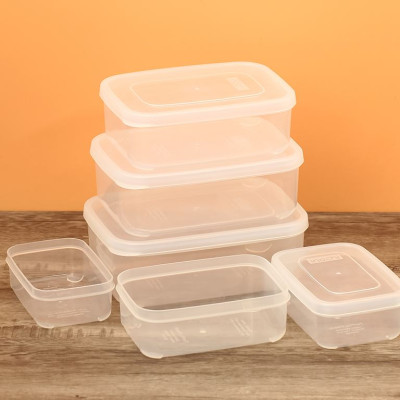 Bộ 6 hộp thực phẩm chữ nhật Hokkaido 500-750-1000-1500-2000-2500ml