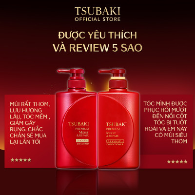 Bộ Đôi TSUBAKI Dưỡng Tóc Bóng Mượt (490ml/chai)