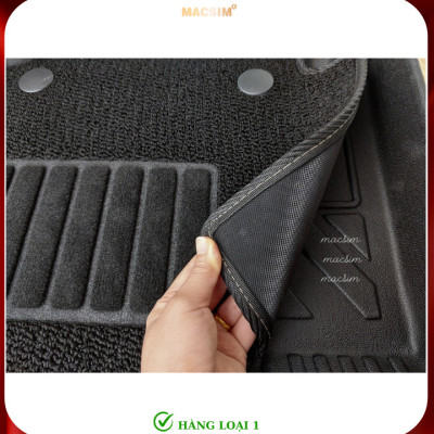 Thảm lót sàn ô tô 2 lớp cao cấp dành cho xe Suzuki XL7/ Suzuki Ertigar (sd2) nhãn hiệu Macsim chất liệu TPE màu đen