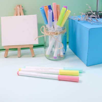 Hộp 20 Bút Lông Màu Pastel Rửa Được Washable Fiber Pen - Colokit SWM-C008