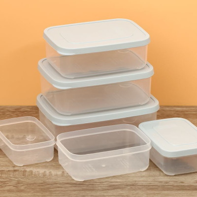 Bộ 6 hộp thực phẩm chữ nhật Hokkaido 500-750-1000-1500-2000-2500ml