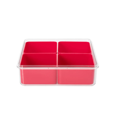 Hộp Nhựa Đa Năng 4 Ngăn Rời Elmich EL-0754 2.7L, Hàng Chính Hãng, Nhựa PP An Toàn - JoyMall