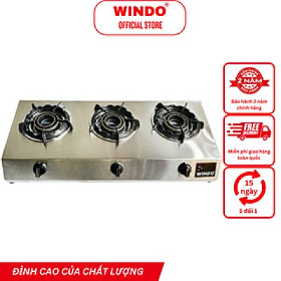 Bếp Gas Công Nghiệp Thấp Áp 3 Lò WINDO - 310 | Bếp gas 3 lò sen lửa lớn nấu nhanh hơn - Hàng chính hãng