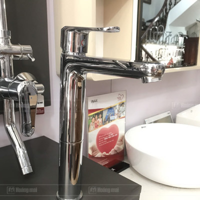 Vòi chậu rửa mặt lavabo đặt bàn cổ cao INAX LFV-2012SH nóng lạnh - Hàng chính hãng