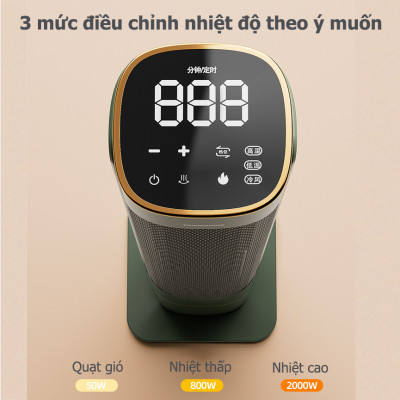 Quạt sưởi gốm cây đứng Sothing Changhong CÔNG SUẤT LỚN 2000W, máy sưởi cây sưởi gốm PTC Ceramic không khô da - Hàng nhập khẩu