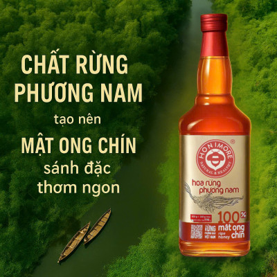 COMBO mua 2 TẶNG 1 cùng loại: Mật ong nguyên chất rừng Phương Nam chai  630g