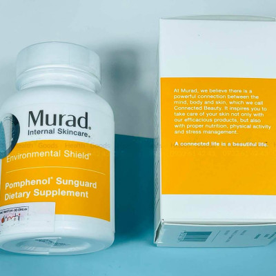Viên uống chống nắng nội sinh Murad Hộp 60v, chiết xuất từ quả lựu, giúp bảo vệ da khỏi tác động của tia tử ngoại, làm sáng, mịn da, mang lại làn da tươi trẻ, khỏe mẫu mới