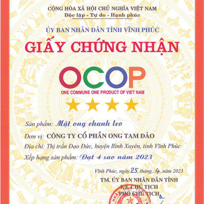 Mật ong chanh leo Honeco 15 gói x 15g