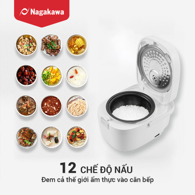 Nồi cơm điện cao tần 1.2L Nagakawa NAG0139 - Hàng chính hãng
