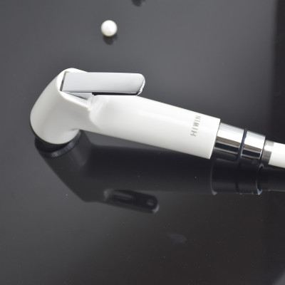 Bộ vòi xịt vệ sinh đa năng chất liệu nhựa ABS mạ màu trắng sứ PJF-301 cao cấp Hiwin
