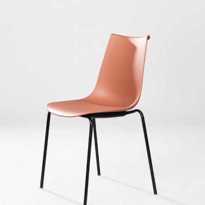 Ghế nhựa chân sắt nhập khẩu Juno Sofa cao cấp JNST Amelie11CT 42 x 43 x 82 cm