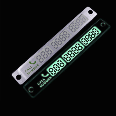 Bảng ghi số trên ô tô tự động phát sáng khi trời tối, miếng hít dính chắc chắn TÂM LUÂN Chổi lau tẩm dầu - Hàng chính hãng