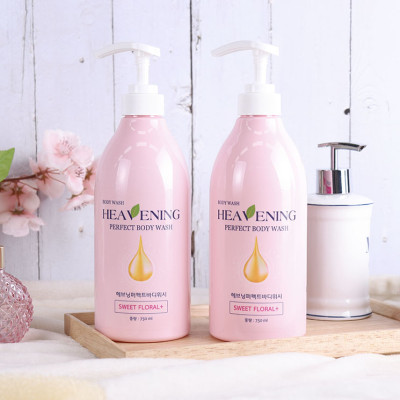 Combo 1 sữa tắm dưỡng ẩm, làm trắng da 750ml + 1 dầu gội dưỡng chất suôn mượt 750ml Heavening - nhập khẩu Hàn Quốc