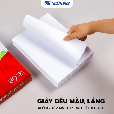 Combo 10 Ream giấy A4 80 gsm IK Copy (500 tờ) - Hàng nhập khẩu Indonesia