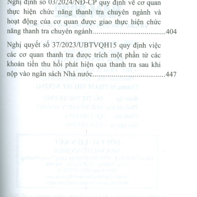 Tìm Hiểu Luật Thanh Tra Năm 2022 Và Các Văn Bản Hướng Dẫn Thi Hành - TS. Đinh Văn Minh, TS. Đinh Lương Minh Anh (Nxb CAND)