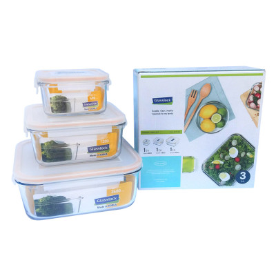 Bộ 03 Hộp Thủy Tinh GlassLock GL155