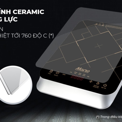 Bếp Từ Đơn Điện Tử Cảm Ứng Sunhouse MAMA SHD6860 Tặng Kèm Nồi Lẩu Inox - Hàng Chính Hãng
