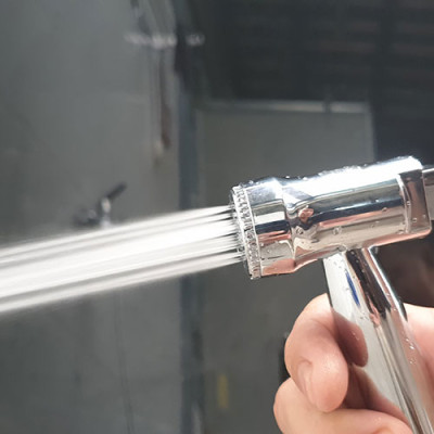 Tay xịt vệ sinh Nhựa ABS mạ Chrome tăng áp Eurolife EL-H06 (Trắng bạc)