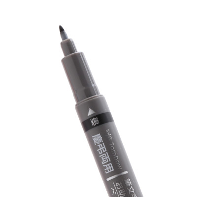 Bút Lông Fudenosuke Tombow 2 Đầu Màu Đen Bạc GCD-121