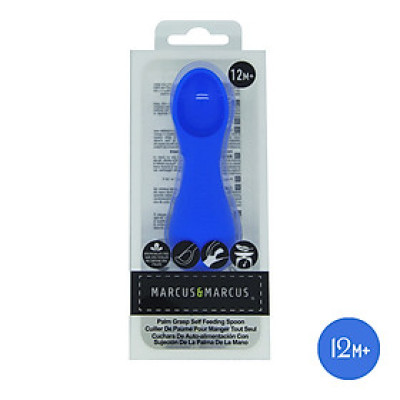 Thìa tập ăn silicon cho bé Palm Grasp Marcus & Marcus, từ 12 tháng