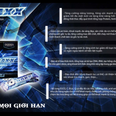 DMAXX thức uống bổ sung vitamin năng lượng có đường DAMODE 79 gói màu xanh mỗi gói 22gr