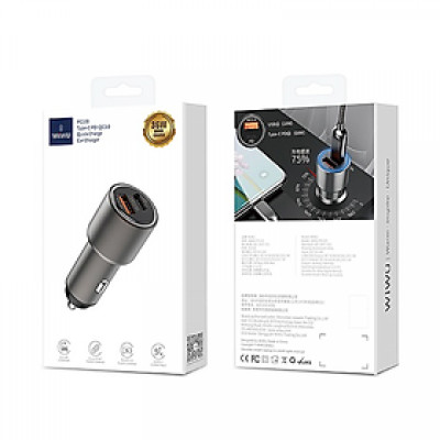 Sạc Dùng Trên Ô Tô Wi WU PC100 Type-C - Hàng Chính Hãng