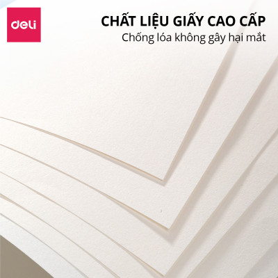 Vở Vẽ Học Sinh Tập Tô Màu Cho Bé A4 Deli - Sổ Tô Màu 60/ 100 Trang Sổ Vẽ Học Sinh Giấy Dày Mịn An Toàn Tặng Sticker