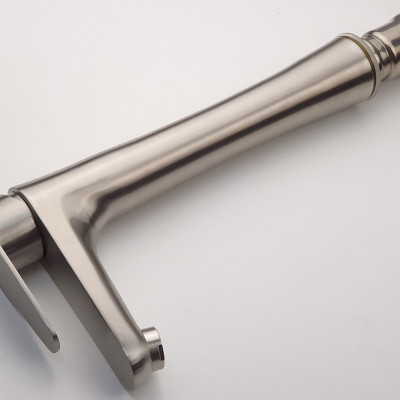 Vòi lavabo điếu nóng lạnh, Inox SUS 304 Eurolife EL-T023 (Trắng vàng )