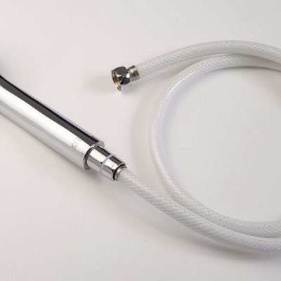 Dây sen, dây xịt vệ sinh nhựa PVC trắng 120cm Eurolife EL-DSN120