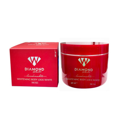 KEM BODY PHẤN TƯƠI DƯỠNG TRẮNG DA DIAMOND WHITE 250GR ( LOVE SKIN WHITE )