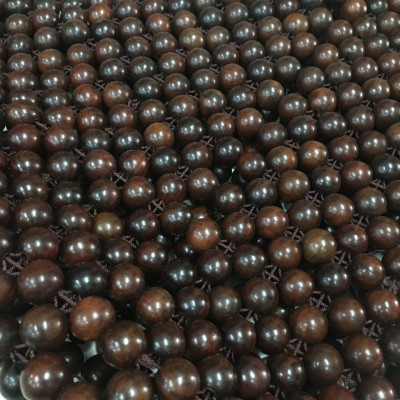 Đệm Lót Ghế Xe Ô Tô Hạt Gỗ Mun Cao Cấp Hạt 18ly ( Mian.vn )