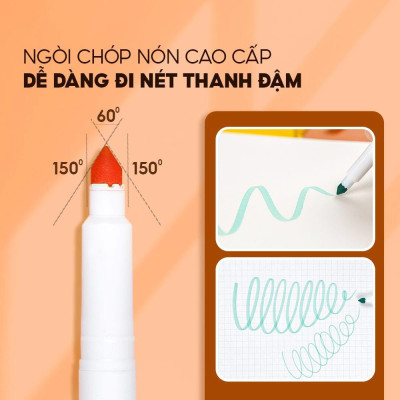 Hộp 20 Bút Lông Màu Pastel Rửa Được Washable Fiber Pen - Colokit SWM-C008