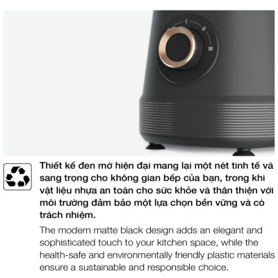 Máy xay sinh tố Hafele HS-B1521TB 535.44.163 - 600W - Hàng chính hãng - Bảo hành chính hãng