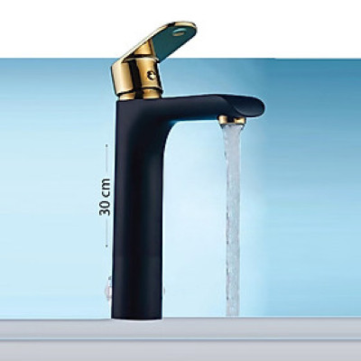 Vòi lavabo nóng lạnh đồng  mạ tĩnh điện chân không Juno sofa Teady VCT- 219DB 