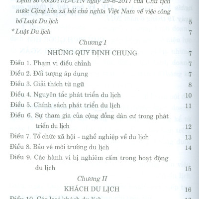 Luật Du Lịch ( Hiện Hành)