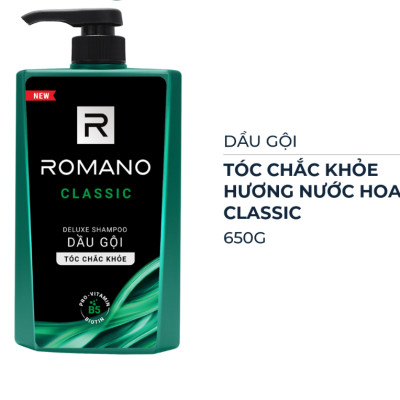 Dầu Gội Romano Deluxe Classic (650g)