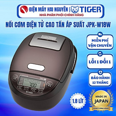 Nồi Cơm Điện Tử Cao Tần Tiger JPK-W18W 1,8 lít - Hàng chính hãng