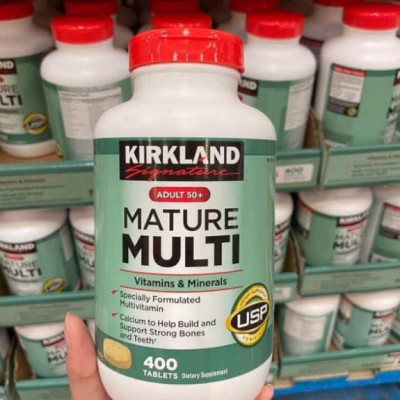 Vitamin tổng hợp cho người từ 50 tuổi Kirkland Adult 50+ Mature Multi tăng sức đề kháng, phòng bệnh lây nhiễm, bệnh do virus, vi khuẩn - OZ Slim Store
