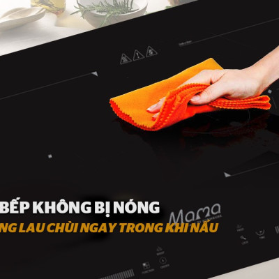 Bếp đôi điện từ Sunhouse Mama MMB9201DIH, Công suất 4000W, Mặt kính cường lực siêu bền, Điều khiển cảm ứng, Nhập khẩu nguyên chiếc từ Thái Lan, Hàng chính hãng - Bảo hành 3 năm tại nhà
